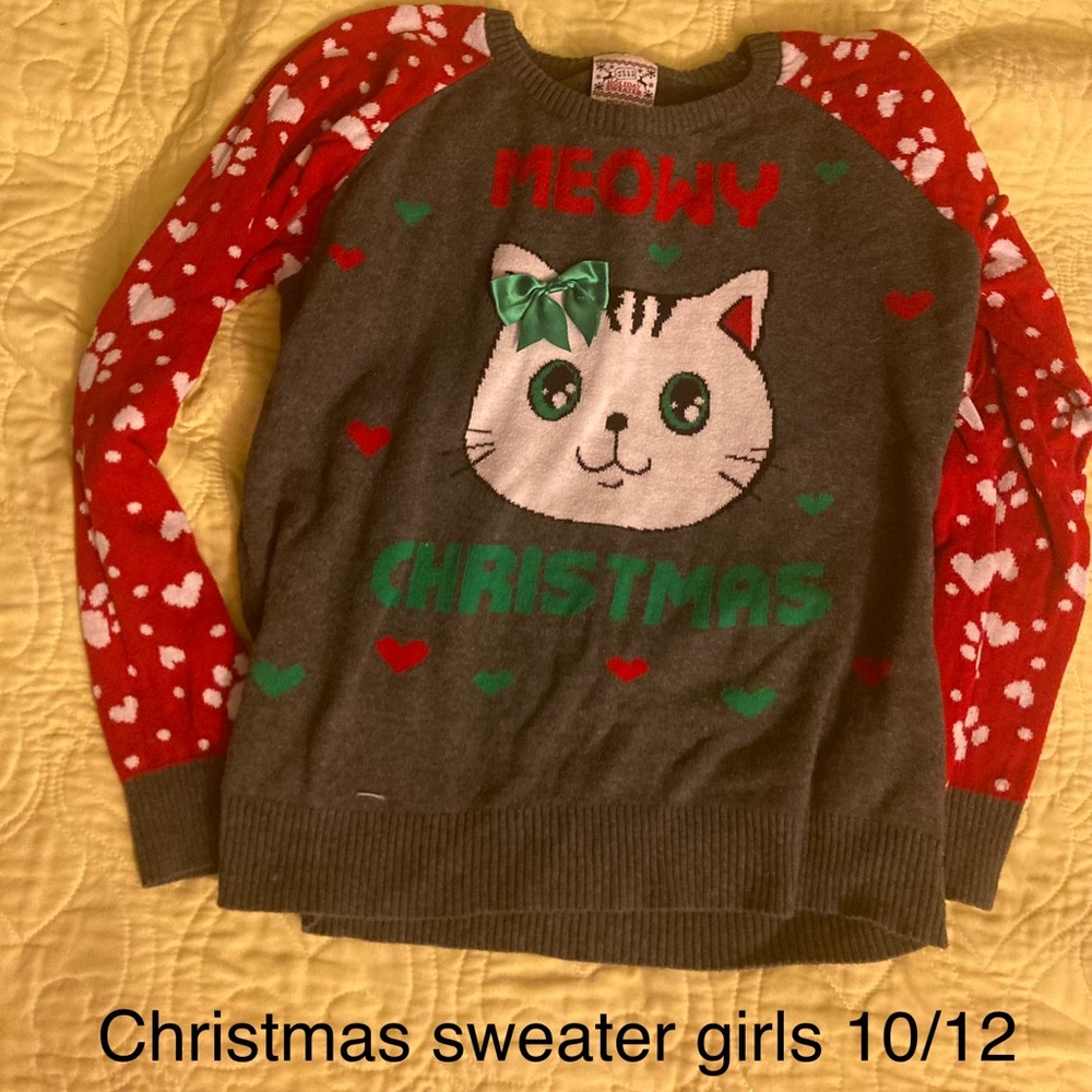 Christmas cat sweater